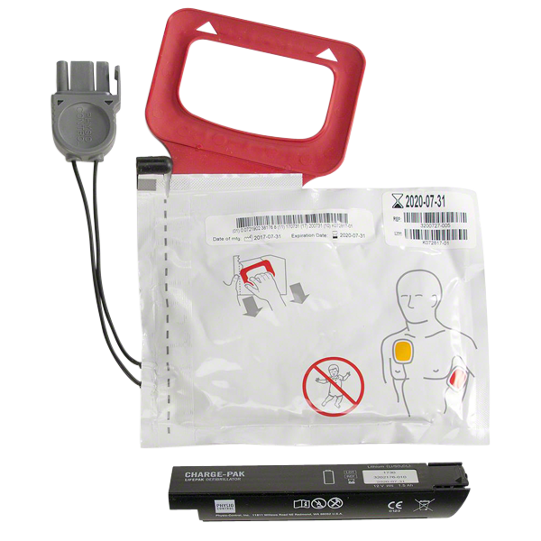 Elektroder och batteri till hjärtstartare lifepak CR plus