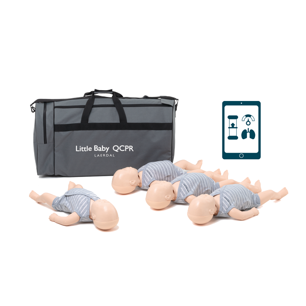 Little Baby QCPR - 4 pack - övningsdocka HLR - ljus hud